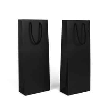 PURE BLACK - Sac en papier bouteille personnalisable